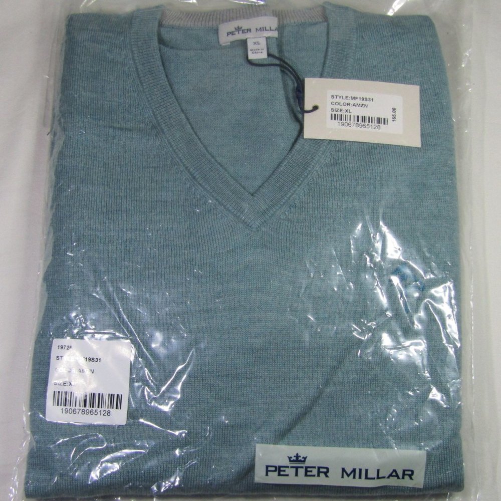 (XL) Blue/Green Gray Light-Thin Sweater